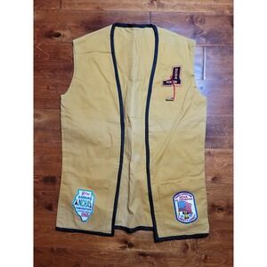 Vintage NCHA National Campers & Hikers Association Patch Vest 1960's PA MD